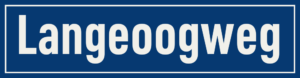 Straßenschild Langeoogweg