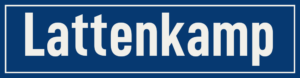 Straßenschild Lattenkamp