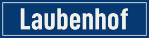 Straßenschild Laubenhof