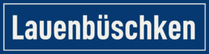 Straßenschild Lauenbüschken