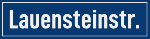 Straßenschild Lauensteinstraße