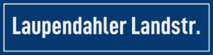 Straßenschild Laupendahler Landstraße