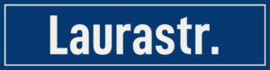 Straßenschild Laurastraße