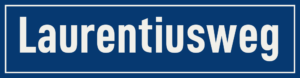 Straßenschild Laurentiusweg