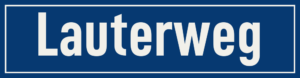 Straßenschild Lauterweg
