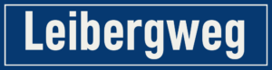 Straßenschild Leibergweg