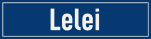 Straßenschild Lelei