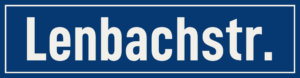 Straßenschild Lenbachstraße