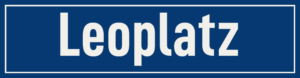 Straßenschild Leoplatz