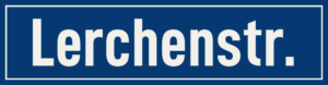 Straßenschild Lerchenstraße
