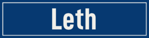 Straßenschild Leth