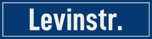 Straßenschild Levinstraße