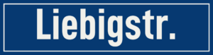 Straßenschild Liebigstraße