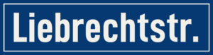 Straßenschild Liebrechtstraße