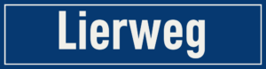 Straßenschild Lierweg