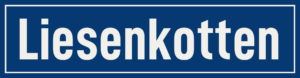 Straßenschild Liesenkotten