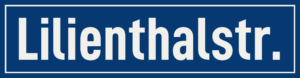 Straßenschild Lilienthalstraße