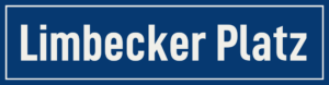 Straßenschild Limbecker Platz