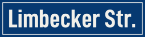 Straßenschild Limbecker Straße