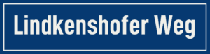 Straßenschild Lindkenshofer Weg