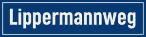 Straßenschild Lippermannweg