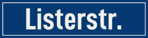 Straßenschild Listerstraße
