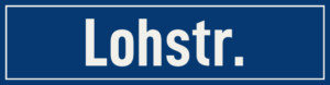 Straßenschild Lohstraße