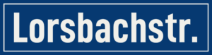 Straßenschild Lorsbachstraße