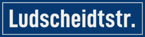 Straßenschild Ludscheidtstraße