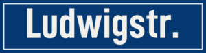Straßenschild Ludwigstraße