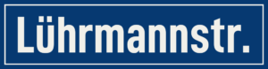 Straßenschild Lührmannstraße