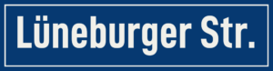 Straßenschild Lüneburger Straße