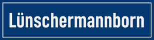 Straßenschild Lünschermannborn