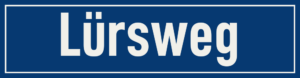 Straßenschild Lürsweg