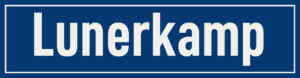 Straßenschild Lunerkamp