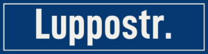 Straßenschild Luppostraße