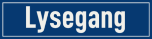 Straßenschild Lysegang