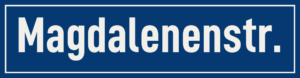 Straßenschild Magdalenenstraße