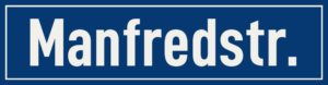 Straßenschild Manfredstraße