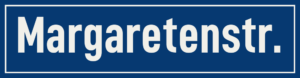 Straßenschild Margaretenstraße