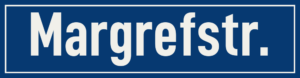 Straßenschild Margrefstraße