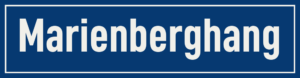 Straßenschild Marienberghang