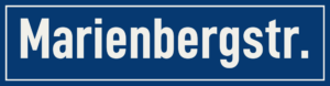 Straßenschild Marienbergstraße
