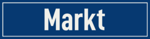 Straßenschild Markt
