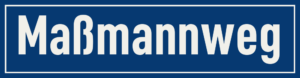 Straßenschild Maßmannweg