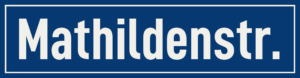 Straßenschild Mathildenstraße