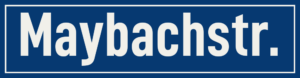 Straßenschild Maybachstraße
