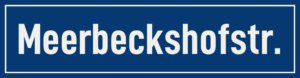 Straßenschild Meerbeckshofstraße