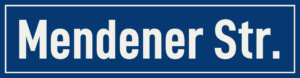 Straßenschild Mendener Straße