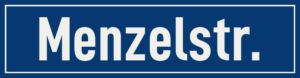 Straßenschild Menzelstraße